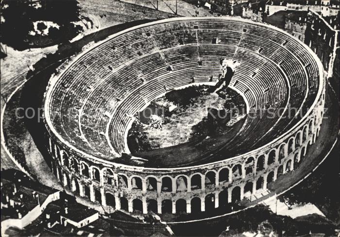 Verona Veneto Arena Fliegeraufnahme