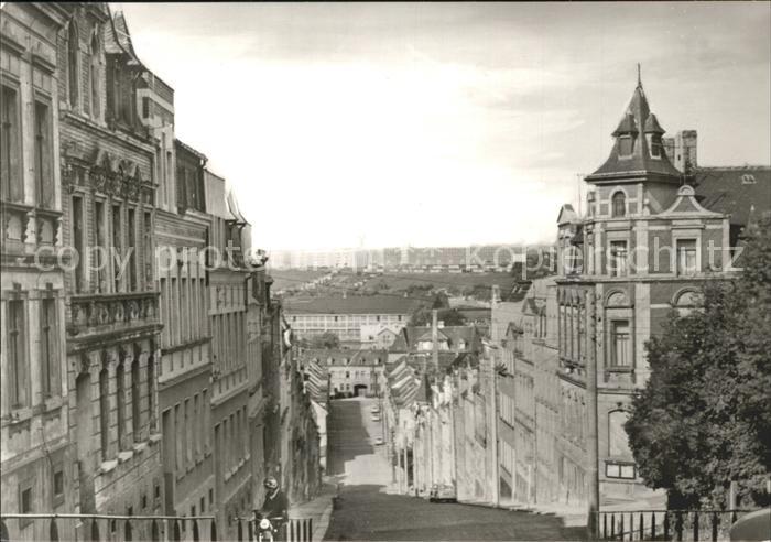 Meerane Steile Wand mit Blick zum Neubauviertel