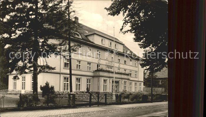 Kuehlungsborn Ostseebad FDGB Erholungsheim Albert Kayser