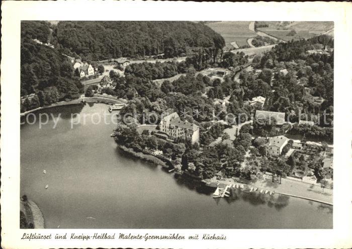 Malente-Gremsmuehlen mit Kurhaus Fliegeraufnahme
