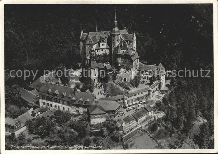 Lauenstein Oberfranken Burg Lauenstein Fliegeraufnahme