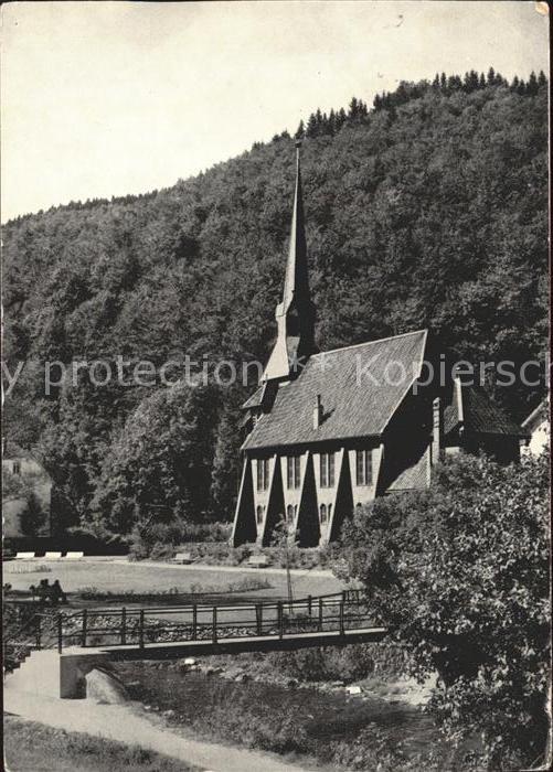 Sieber Herzberg am Harz Osterode Niedersachsen Die Kulturanlagen mit Kirchlein
