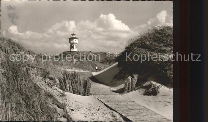 Langeoog Nordseebad Duenenweg zum Strand Leuchtturm