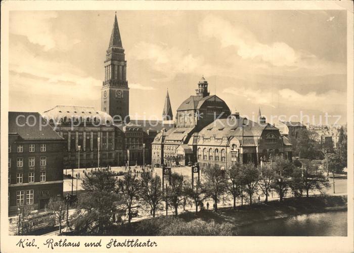 KIEL  CITY Rathaus und Stadttheater