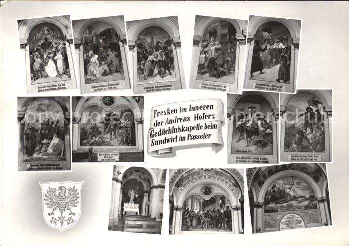 Passeier Fresken im Inneren der Andreas Hofer Gedaechtniskapelle beim Sandwirt i