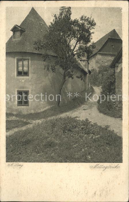 Oesterreich Dorfpartie Kuenstlerkarte