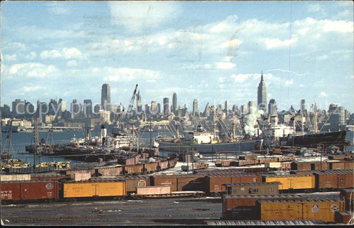 New York City Mid-Manhattan Skyline Hafen Hudson River