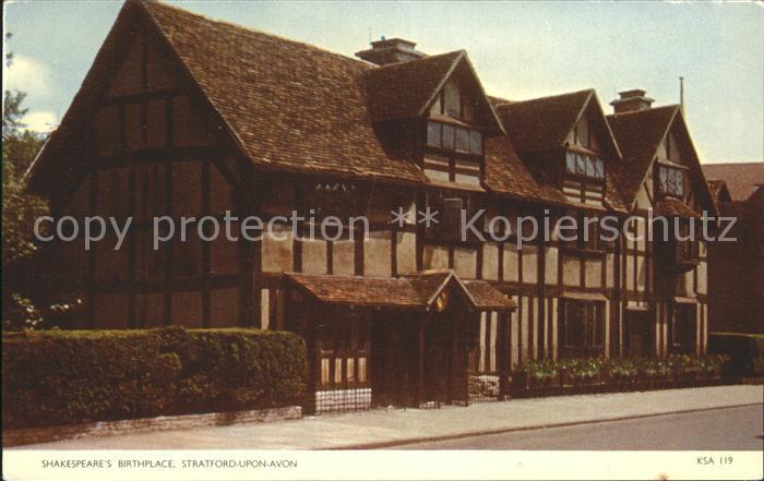 Stratford-Upon-Avon Skakespeares Birthsplace