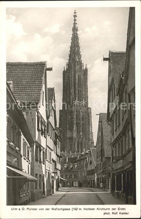 Ulm Donau Muenster hoechster Kirchturm der Erde