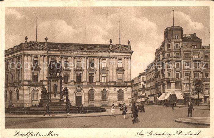 Frankfurt Main Gutenberg Denkmal
