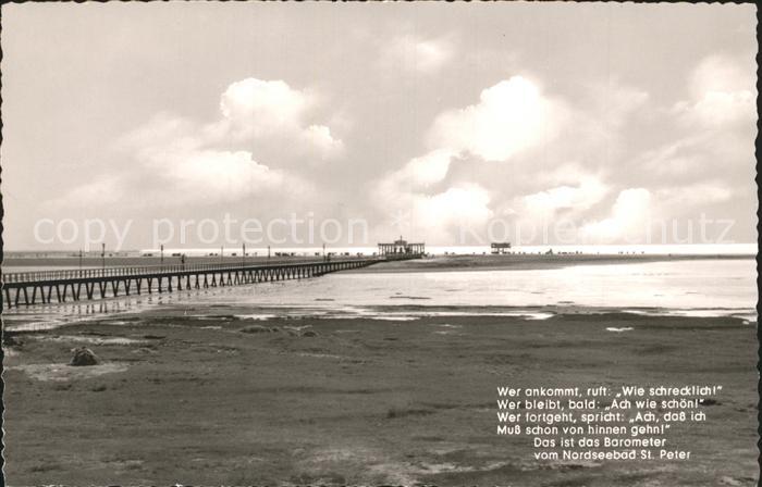 St Peter-Ording Seebruecke Watt