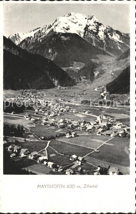 Mayrhofen Zillertal Fliegeraufnahme