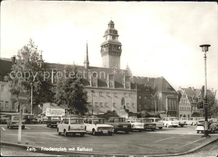 ZEITZ Sachsen-Anhalt Friedensplatz mit Rathaus