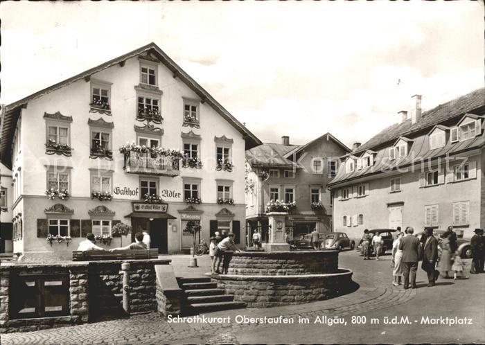 Oberstaufen Oberallgaeu Bayern Marktplatz Schrotkurort