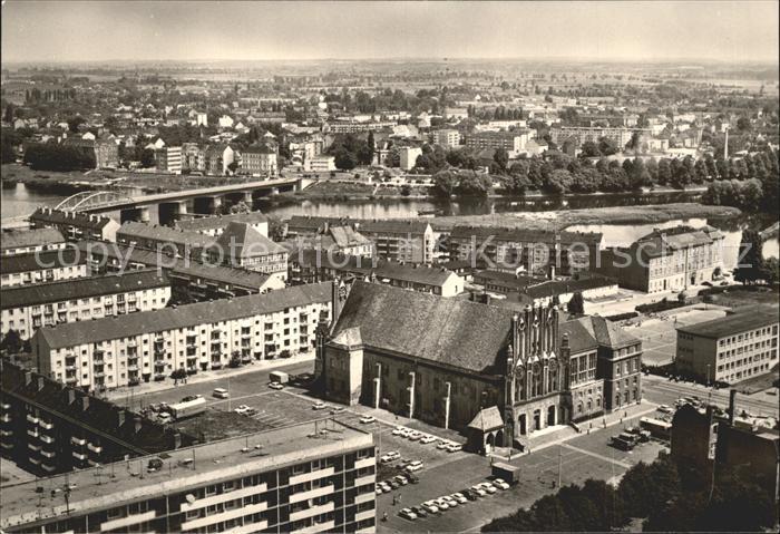 Frankfurt Oder Blick vom Hochhaus am Platz der Republik