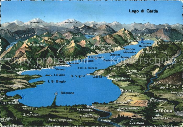 Lago di Garda Panoramakarte