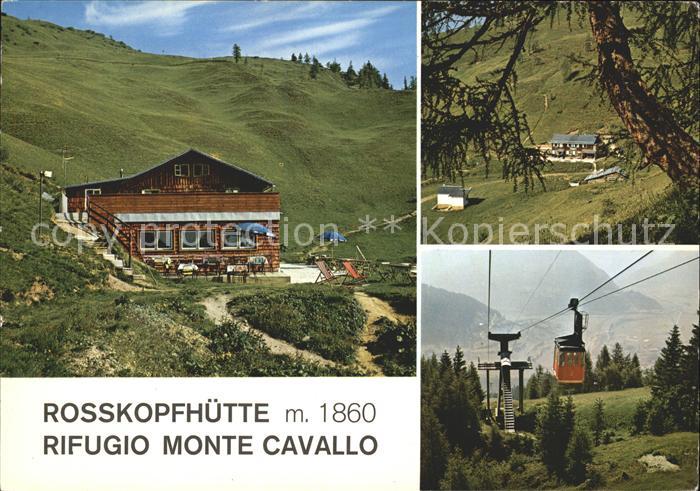 Rifugio Vicenza Rosskopfhuette Monte Cavallo Seilbahn