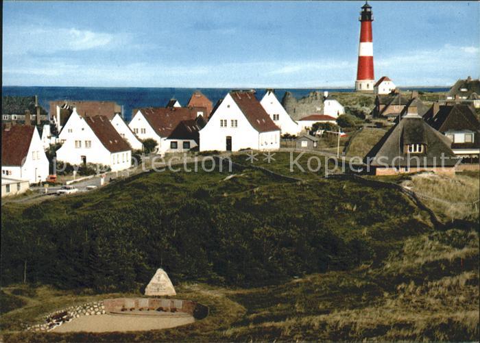 Hoernum Sylt Duenenhaeuser Leuchtturm