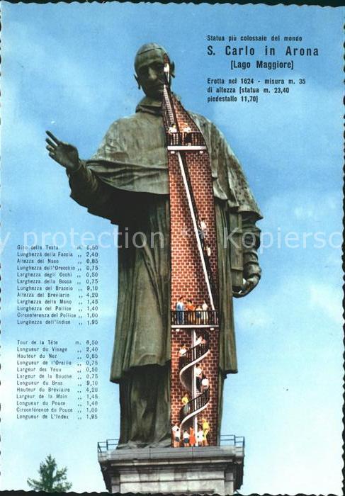 Arona Lago Maggiore San Carlo Monument