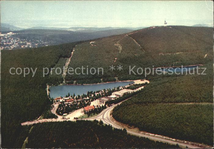 Hahnenklee-Bockswiese Harz Fliegeraufnahme Sorthotel und Cafe Kreuzeck
