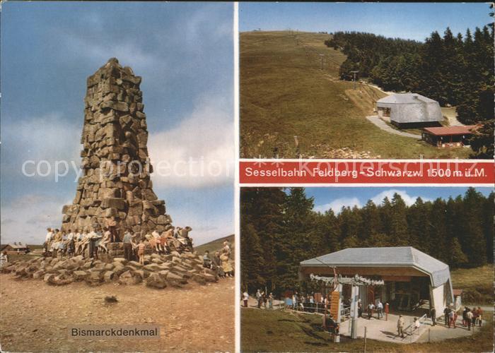 Feldberg Schwarzwald Bismarckdenkmal Sesselbahn