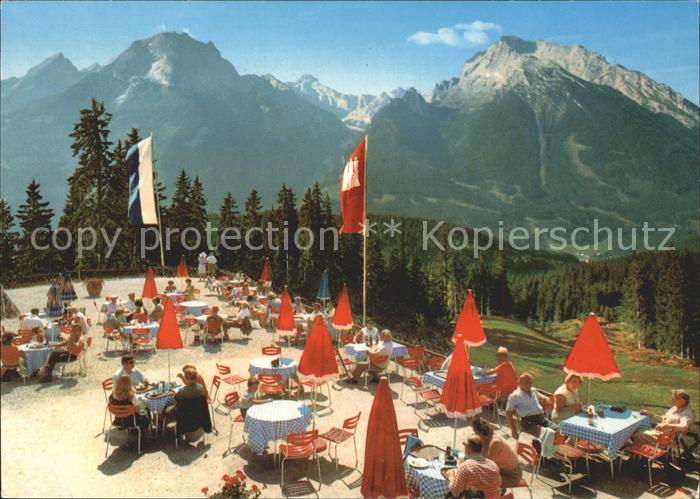 Watzmann Blick vom Hirscheck mit Hundstod und Hochkalter