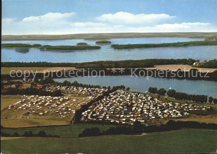 Ploen See Fliegeraufnahme Campingplatz Vierersee