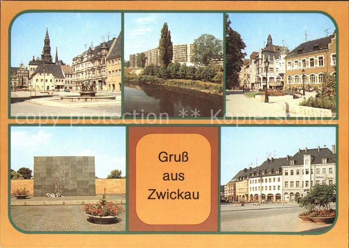 Zwickau Sachsen Marktplatz Wilhelm Pieck Strasse