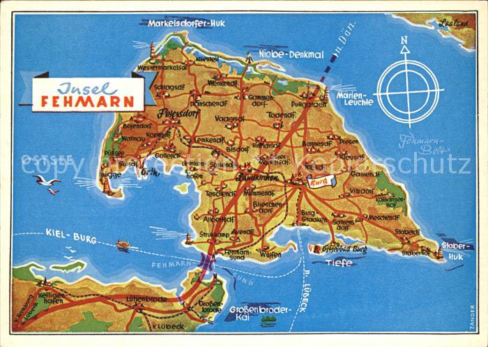 Fehmarn Landkarte