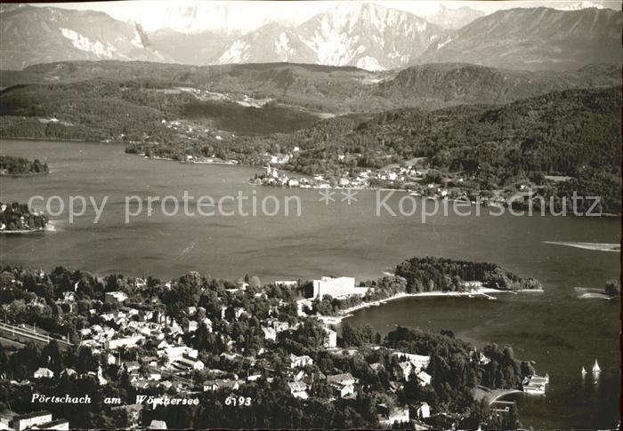 Poertschach Woerthersee Fliegeraufnahme
