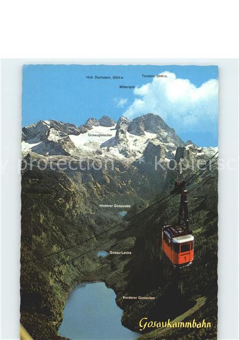 Gosau Oberoesterreich Gosausee mit Kammbahn