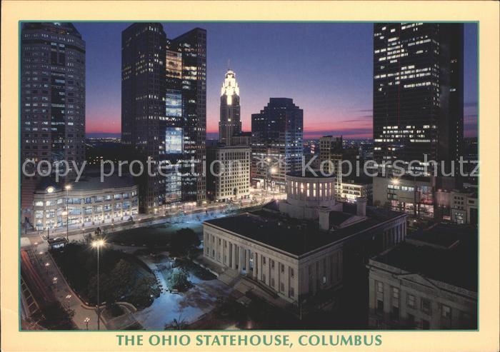 Columbus Ohio The Ohio Statehouse Downtown Skyscraper