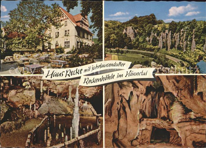 Binolen Haus Recke Ausflugslokal Reckenhoehle im Hoennetal