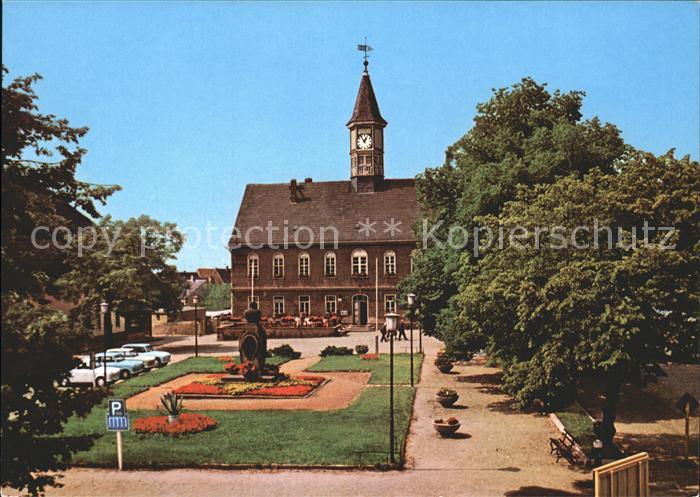 Schildau Platz der DSF mit Gneisenau Denkmal