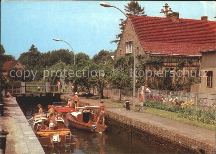 Storkow Mark an der Schleuse Boot