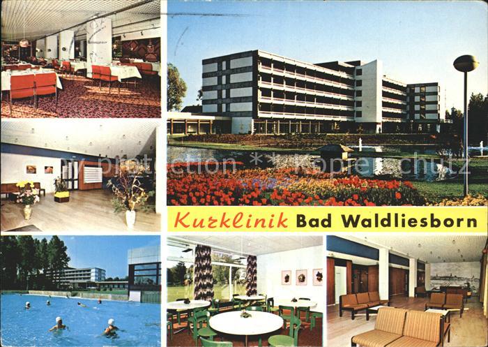 Bad Waldliesborn Kurklinik Teich Schwimmbad