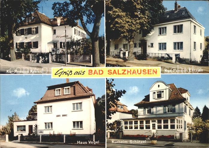 Bad Salzhausen Kurpension Kraiss Entzian Haus Vogel Kurheim Schaetzel