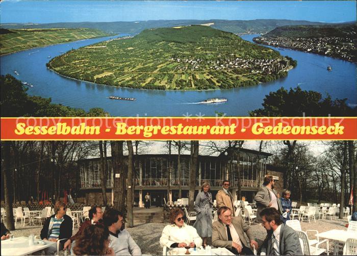 Boppard Rhein Sesselbahn Bergrestaurant Gedeonseck Terrasse