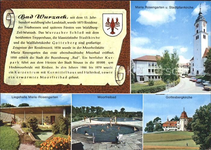 Bad Wurzach Maria Rosengarten Liegehalle Pfarrkirche Gottesbergkirche Moorfreiba