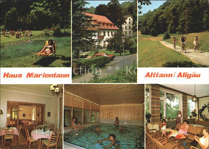 Alttann Allgaeu Haus Marientann Muetterkurheim Hallenbad Liegewiese Radtour
