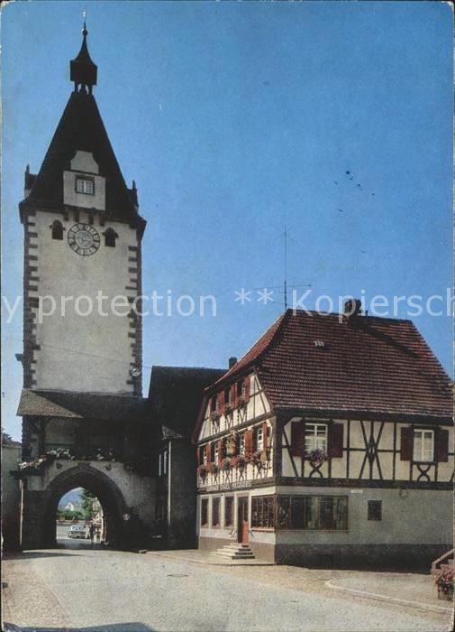 Gengenbach Gasthaus Metzgerei Zum Engel Torbogen