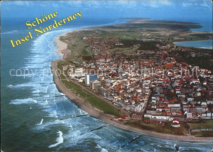 Norderney Nordseebad Insel Fliegeraufnahme