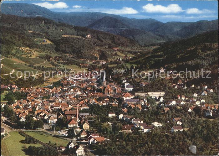 Kappelrodeck Weinort Luftkurort Schwarzwald Fliegeraufnahme