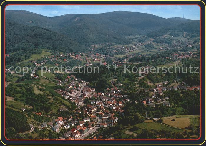 Buehlertal Luftkurort Schwarzwald Fliegeraufnahme