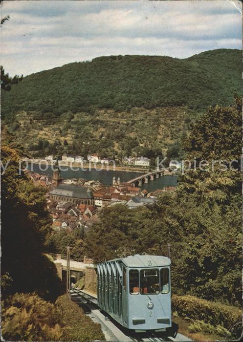 Heidelberg Neckar Bergbahn auf den Koenigstuhl