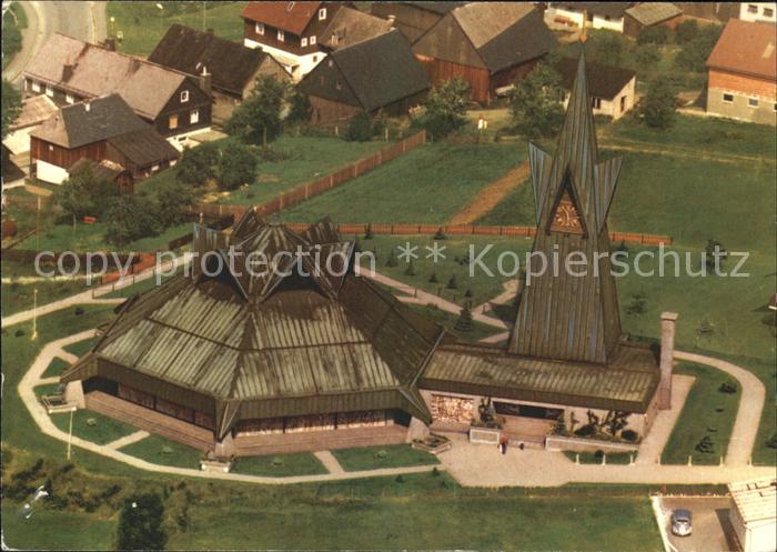 Buchbach Steinbach Wald Neue Kirche St Laurentius Architekt Manike Fliegeraufnah