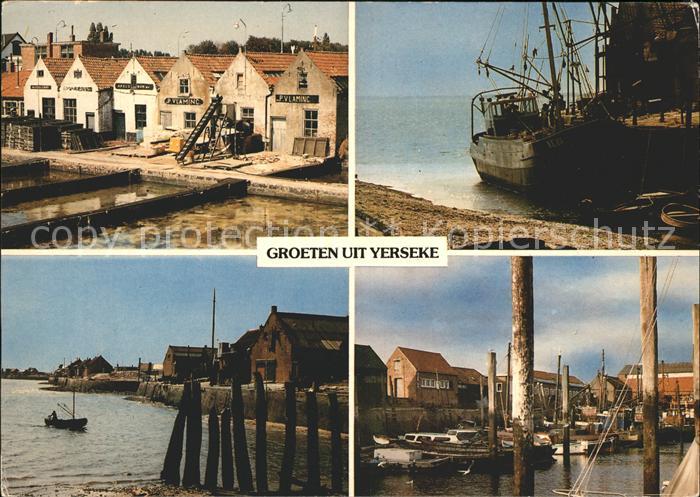 Yerseke Austern Muschelzucht Hafen Schiff