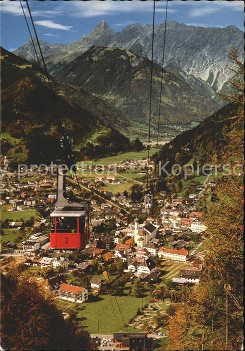 Schruns Vorarlberg Panorama Sommerkurort mit Hochjochseilbahn und Zimba Raetikon