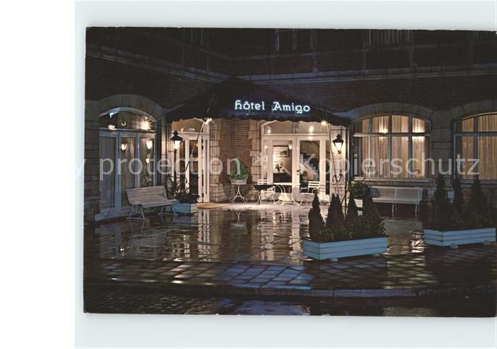 Bruxelles Bruessel Hotel Amigo bei Nacht