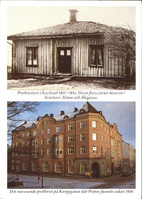 Karlstad Varmlands Lan Postkontoret 1831-1854 Almen vid aelvgatan Posthuset Kung